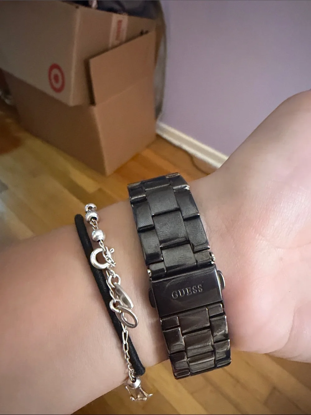 Guess Black Chronograph Bracelet Watch
